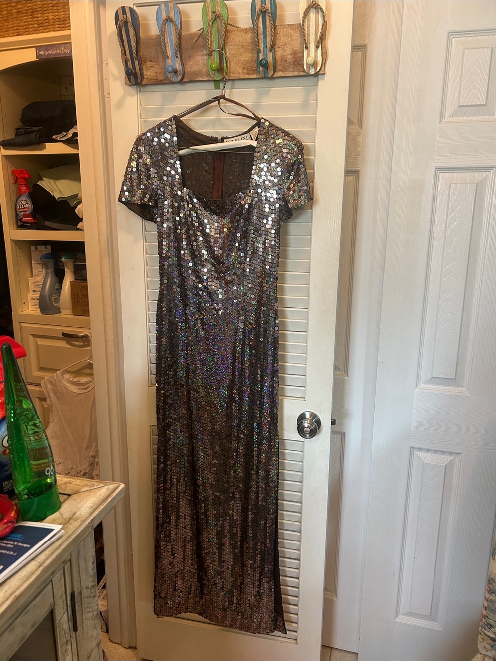 Sequin Evening Gown - Chocolate Shimmer